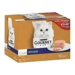 Gourmet Gold Mousse Multipack Per Gatto Da 24x85gr