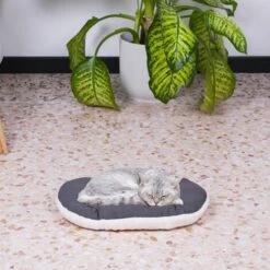 Ferplast RELAX F Cuscino In Cotone E Peluche Per Cani E Gatti. Varie Misure.. Variante 45/2 - Misure: 43 X 30 Cm - Grigio -Cibi per gatti Italia 10505593 3