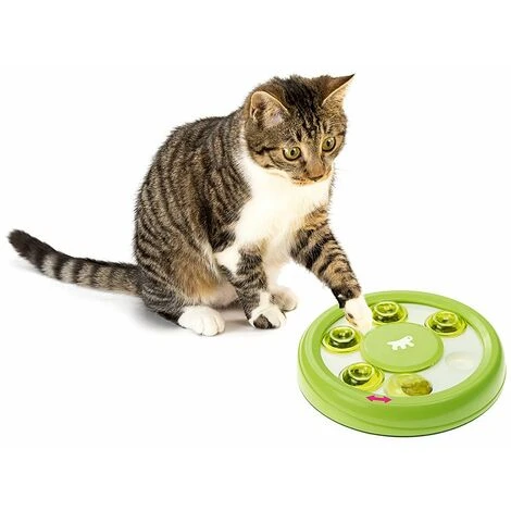 Ferplast DISCOVER Gioco Interattivo Per Gatti Con Fori Per Le Crocchette.. Variante DISCOVER - Misure: Ø 23 X 4.2 Cm - 7 Ferplast DISCOVER Gioco Interattivo Per Gatti Con Fori Per Le Crocchette.. Variante DISCOVER - Misure: Ø 23 X 4.2 Cm - - immagine 5