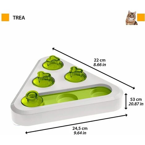 Ferplast TREA Gioco Di Abilità Per Gatti E Cani Con Nascondigli Per Crocchette. Variante TREA - Misure: 24.5 X 22 X H 6 Cm - 4 Ferplast TREA Gioco Di Abilità Per Gatti E Cani Con Nascondigli Per Crocchette. Variante TREA - Misure: 24.5 X 22 X H 6 Cm - - immagine 2