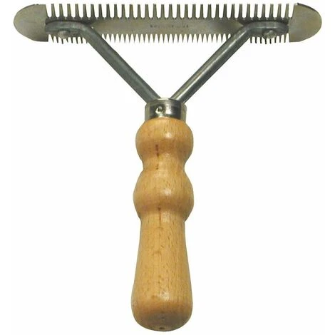 Record Pettine A Rastrello In Metallo Con Denti Medi E Larghi Con Manico In Legno Per Cani E Gatti 3 Record Pettine A Rastrello In Metallo Con Denti Medi E Larghi Con Manico In Legno Per Cani E Gatti