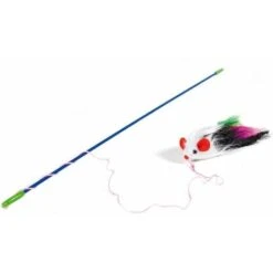 Record Stuzzicagatto Cannetta Con Topo Arcobaleno Per Gatti 46 Cm