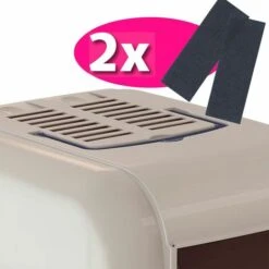 Ferplast MAXI BELLA CABRIO Box Toilette Per Gatti Di Grossa Taglia Con Tettuccio Apribile.. Variante MAXI BELLA CABRIO - Misure: 50 X 65.5 X H 47 Cm - Blu -Cibi per gatti Italia 11878745 3