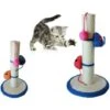 Trade Shop - Tiragraffi Gioco Corda Colonna Pallina Artigli Gatto Tira Graffi 42x24cm. Mod B -Cibi per gatti Italia 13218504 1