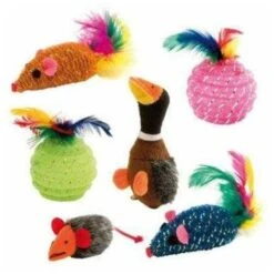 Gioco In Fibra Sintetica E Peluche Per Gatti Ferplast