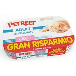 Petreet Natura Le Vellutate Tonno Multipack 6x70 Gr