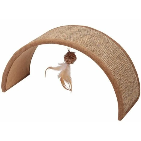 Ferribiella Tiragraffi Arco Con Gioco Pendente In Piume Per Gatti 3 Ferribiella Tiragraffi Arco Con Gioco Pendente In Piume Per Gatti