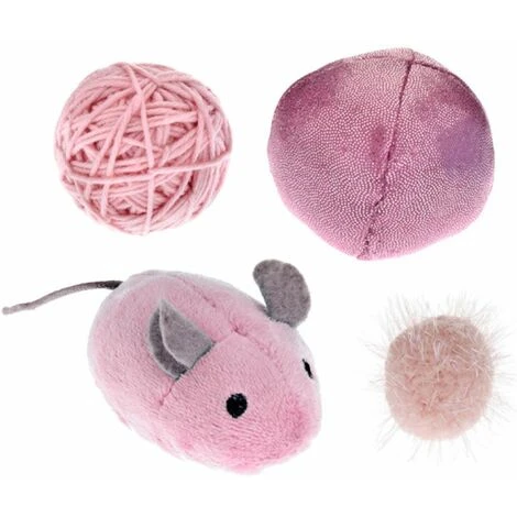 Ferribiella Giochi Con Sonaglio Modello Mix per Gatti 4 Pezzi - Rosa 4 Ferribiella Giochi Con Sonaglio Modello Mix per Gatti 4 Pezzi - Rosa - immagine 2