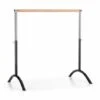 Klarfit Bar Lerina Sbarra Danza Mobile 110x113cm Altezza Regolabile Acciaio Nero