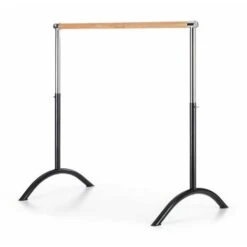 Klarfit Bar Lerina Sbarra Danza Mobile 110x113cm Altezza Regolabile Acciaio Nero -Cibi per gatti Italia 18679175 4