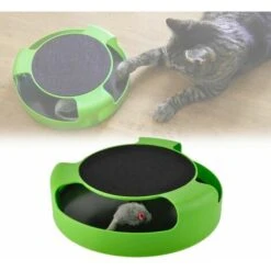 GIOCO PER GATTI ACCHIAPPA IL TOPO CON ATTRAZIONE TIRAGRAFFI GIOCATTOLO CAT GATTO