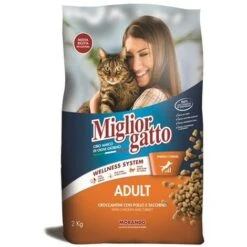 MIGLIOR GATTO CROCCANTINI CON POLLO E TACCHINO 2 KG