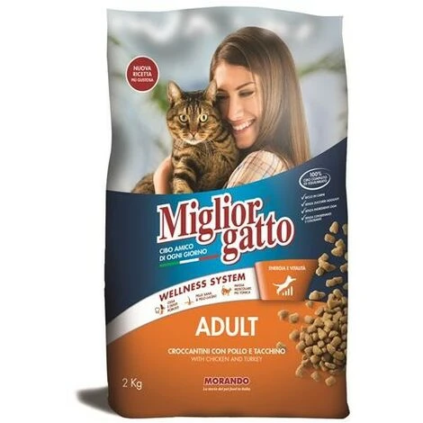 MIGLIOR GATTO CROCCANTINI CON POLLO E TACCHINO 2 KG 3 MIGLIOR GATTO CROCCANTINI CON POLLO E TACCHINO 2 KG