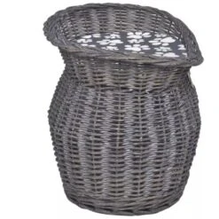 Hommoo Casetta/Lettino/Albero Tiragraffi In Salice Con Cuscino VD06534 -Cibi per gatti Italia 26482191 4