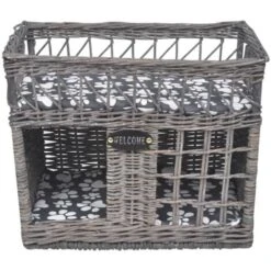 Hommoo Casetta/Lettino/Albero Tiragraffi In Salice E Cuscino Quadrato VD06537 9 Hommoo Casetta/Lettino/Albero Tiragraffi In Salice E Cuscino Quadrato VD06537 -Cibi per gatti Italia 26482196 3