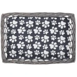 Hommoo Casetta/Lettino/Albero Tiragraffi In Salice E Cuscino Quadrato VD06537 11 Hommoo Casetta/Lettino/Albero Tiragraffi In Salice E Cuscino Quadrato VD06537 -Cibi per gatti Italia 26482196 5