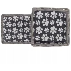 Hommoo Casetta/Lettino/Castello/Albero Tiragraffi In Salice E Cuscino VD06538 -Cibi per gatti Italia 26482198 4