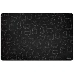 Ferribiella Tappetino Sottociotola In Polipropilene Con Stampa Effetto Lavagna Per Gatti