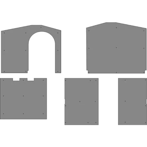 Bama Kit Pannello Pannelli Isolanti Per Cuccia Bungalow Large Isolamento Termico 4 Bama Kit Pannello Pannelli Isolanti Per Cuccia Bungalow Large Isolamento Termico - immagine 2