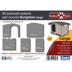 Bama Kit Pannello Pannelli Isolanti Per Cuccia Bungalow Large Isolamento Termico 9 Bama Kit Pannello Pannelli Isolanti Per Cuccia Bungalow Large Isolamento Termico -Cibi per gatti Italia 26803282 3