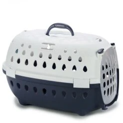 Stefanplast Trasportino Azzurro Plastica Blu Marino (50 X 34 X 34 Cm)