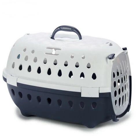 Stefanplast Trasportino Azzurro Plastica Blu Marino (50 X 34 X 34 Cm) 3 Stefanplast Trasportino Azzurro Plastica Blu Marino (50 X 34 X 34 Cm)