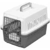 Iris Ohyama Trasportino / Cassa Da Trasporto Per Animali, Porta Asportabile Con Scrocchi Destro E Sinistro, Inseribile, Vasca Inclusa Per Cane E Gatto Max 12 Kg - Air Travel Carry ATC-530, Grigio -Cibi per gatti Italia 28254471 1