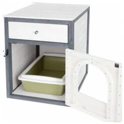 Kerbl - Casa Per Gatti, 45 X 58 X 60 Cm, Colore: Bianco/Grigio -Cibi per gatti Italia 28254754 4