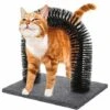 Arco Massaggiatore Per Gatti Con Base Tiragraffi Spazzola Elimina Peli Gioco -Cibi per gatti Italia 30415634 1