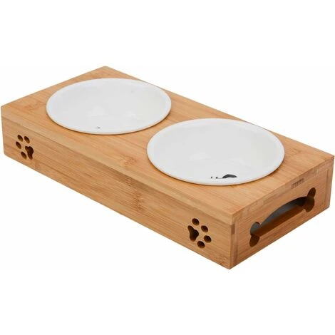 Ciotola Per Gatti In Ceramica, Ciotola Per Gatti In Bambù Ciotola Gatti Anti Glutton Ciotola Doppia Per Gatti Ciotola Per Gatti 4 Ciotola Per Gatti In Ceramica, Ciotola Per Gatti In Bambù Ciotola Gatti Anti Glutton Ciotola Doppia Per Gatti Ciotola Per Gatti - immagine 2