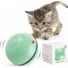 Gioco Interattivo Per Gatti Sfera Girevole A 360 Gradi Ricarica USB Giocattolo Per Esercizi A LED Sfere Interattive Rotanti Automatiche Per Kitty E Kitty Per Divertirsi (verde)