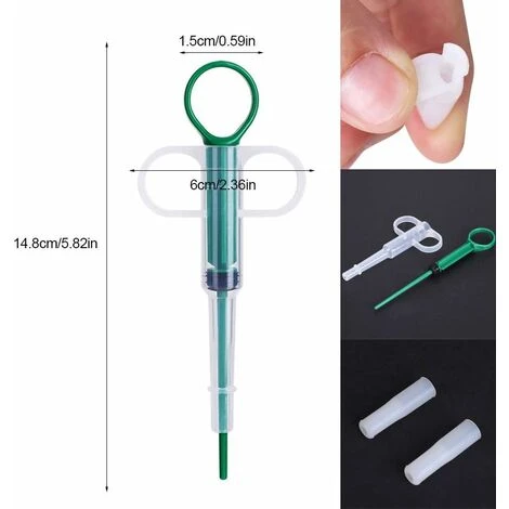 Dispenser Per Farmaci Per Animali Domestici Pillola Per Cani Per Gatti Siringa Per Tablet Tablet Per Capsule A Testa Tonda Strumento Per L'alimentazione Degli Animali 4 Dispenser Per Farmaci Per Animali Domestici Pillola Per Cani Per Gatti Siringa Per Tablet Tablet Per Capsule A Testa Tonda Strumento Per L'alimentazione Degli Animali - immagine 2