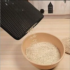 Tappetino Per Lettiera Per Gatti LITZEE, EVA Impermeabile Non Tossico, Tappetino Per Lettiera Per Gatti, Design A Nido D'ape A Due Strati 10 Tappetino Per Lettiera Per Gatti LITZEE, EVA Impermeabile Non Tossico, Tappetino Per Lettiera Per Gatti, Design A Nido D'ape A Due Strati -Cibi per gatti Italia 30854801 4