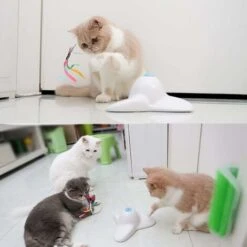 Gioco Interattivo Per Gatti Da Interno Con Farfalla Che Può Essere Ruotata Di 360 ° 11 Gioco Interattivo Per Gatti Da Interno Con Farfalla Che Può Essere Ruotata Di 360 ° -Cibi per gatti Italia 30854834 5