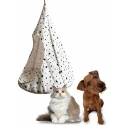 Letto Sospeso Per Amache Tenda Per Animali Domestici Con Amaca Conica Per Gatti Rimovibile Per Cani Di Piccola Taglia - M (con Anello In Acciaio) -Cibi per gatti Italia 32182730 4