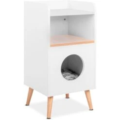 Tavolino Per Gatti, Casa Per Gatti, Comodino, Casa Per Animali Domestici, Comodino Per Animali Domestici, Casa Per Gatti Decorativa, Bianco