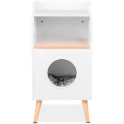 Tavolino Per Gatti, Casa Per Gatti, Comodino, Casa Per Animali Domestici, Comodino Per Animali Domestici, Casa Per Gatti Decorativa, Bianco -Cibi per gatti Italia 34349330 5