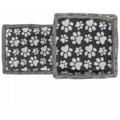 Nova Casetta Lettino Castello Albero Tiragraffi In Salice E Cuscino Con Etichetta Welcome -Cibi per gatti Italia 34535658 4