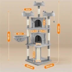 Yaheetech Tiragraffi Albero Per Gatti Adulti Alto 174cm Gattini In Corda Sisal Graffiatoio Con 3 Palle 174cm Chiaro Grigio 9 Yaheetech Tiragraffi Albero Per Gatti Adulti Alto 174cm Gattini In Corda Sisal Graffiatoio Con 3 Palle 174cm Chiaro Grigio -Cibi per gatti Italia 35324271 3