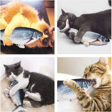 Giocattolo Per Gatti, Pesce Giocattolo Per Gatti, Giocattolo Elettronico Per Pesci Con Erba Gatta, Giocattolo Interattivo Da Masticare Pesce Gatto Giocattolo, Giocattolo Per Gattini, Ricarica USB, Lav 4 Giocattolo Per Gatti, Pesce Giocattolo Per Gatti, Giocattolo Elettronico Per Pesci Con Erba Gatta, Giocattolo Interattivo Da Masticare Pesce Gatto Giocattolo, Giocattolo Per Gattini, Ricarica USB, Lav - immagine 3