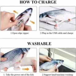 Giocattolo Per Gatti, Pesce Giocattolo Per Gatti, Giocattolo Elettronico Per Pesci Con Erba Gatta, Giocattolo Interattivo Da Masticare Pesce Gatto Giocattolo, Giocattolo Per Gattini, Ricarica USB, Lav 10 Giocattolo Per Gatti, Pesce Giocattolo Per Gatti, Giocattolo Elettronico Per Pesci Con Erba Gatta, Giocattolo Interattivo Da Masticare Pesce Gatto Giocattolo, Giocattolo Per Gattini, Ricarica USB, Lav -Cibi per gatti Italia 35578182 5