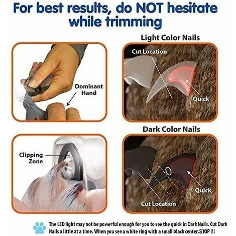 SOEKAVIA Tagliaunghie Per Animali Domestici, Tagliaunghie Per Cani E Tagliaunghie, Forbicine Per Unghie Per Animali Domestici (tipo 1) 7 SOEKAVIA Tagliaunghie Per Animali Domestici, Tagliaunghie Per Cani E Tagliaunghie, Forbicine Per Unghie Per Animali Domestici (tipo 1) - immagine 5