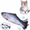 SOEKAVIA Giocattoli Per Pesci Con Erba Gatta, Giocattoli Elettronici Per Gatti Con Erba Gatta Giocattoli Interattivi A Forma Di Pesce Di Peluche Di Simulazione Giocattoli Da Masticare Ricaricabili USB -Cibi per gatti Italia 36004653 1