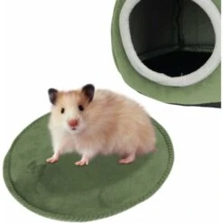 Piccolo Letto Caldo Per Cavia, Criceto, Nido Carino Per Piccoli Animali Scoiattolo, Riccio, Furetto, Grotta Coccolosa Per Topi, Bambini, Cincillà -Cibi per gatti Italia 36032882 5