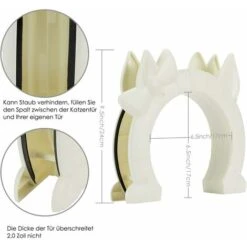 SOEKAVIA Porta Per Gatti, Gattaiola, Porta Interna A 2 Fori Kitty Hole Pass Per Porta In Vetro Tamburato Per Gatti Di Taglia Piccola E Media 10 SOEKAVIA Porta Per Gatti, Gattaiola, Porta Interna A 2 Fori Kitty Hole Pass Per Porta In Vetro Tamburato Per Gatti Di Taglia Piccola E Media -Cibi per gatti Italia 36034411 4