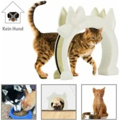 SOEKAVIA Porta Per Gatti, Gattaiola, Porta Interna A 2 Fori Kitty Hole Pass Per Porta In Vetro Tamburato Per Gatti Di Taglia Piccola E Media 11 SOEKAVIA Porta Per Gatti, Gattaiola, Porta Interna A 2 Fori Kitty Hole Pass Per Porta In Vetro Tamburato Per Gatti Di Taglia Piccola E Media -Cibi per gatti Italia 36034411 5