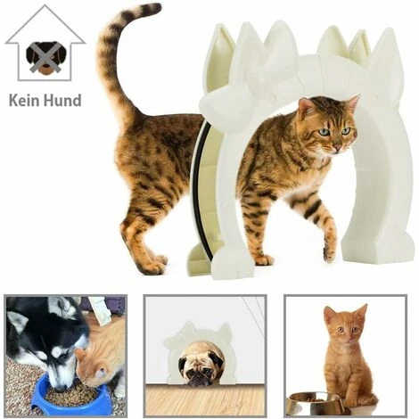 SOEKAVIA Porta Per Gatti, Gattaiola, Porta Interna A 2 Fori Kitty Hole Pass Per Porta In Vetro Tamburato Per Gatti Di Taglia Piccola E Media 7 SOEKAVIA Porta Per Gatti, Gattaiola, Porta Interna A 2 Fori Kitty Hole Pass Per Porta In Vetro Tamburato Per Gatti Di Taglia Piccola E Media - immagine 5