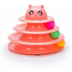 SOEKAVIA Pet Amuse Roller Per Esercizio Chunk Tower A 3 Livelli Per Palla Giocattolo Per Gatti -Cibi per gatti Italia 36247809 2