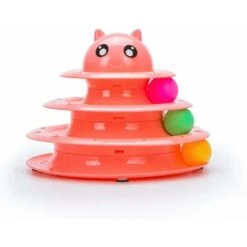 SOEKAVIA Pet Amuse Roller Per Esercizio Chunk Tower A 3 Livelli Per Palla Giocattolo Per Gatti -Cibi per gatti Italia 36247809 3