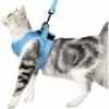 SOEKAVIA Pettorina E Guinzaglio Per Gatti Ultraleggeri Giacca Da Corsa Morbida E Confortevole Per Gatti Con Collare Per Gattini, A Prova Di Perdite, Adatta Per Cuccioli-conigli (blu, L) -Cibi per gatti Italia 36248141 1